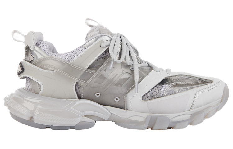 (WMNS) Balenciaga Track Clear Sole Daddy Shoes Grey 647741W3BM41200