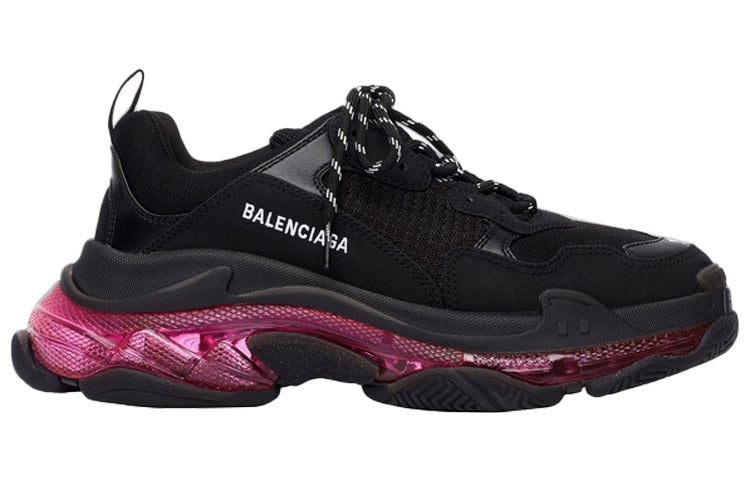 (WMNS) Balenciaga Triple S 'Clear Sole - Black Pink Neon' 544351W2FR11053