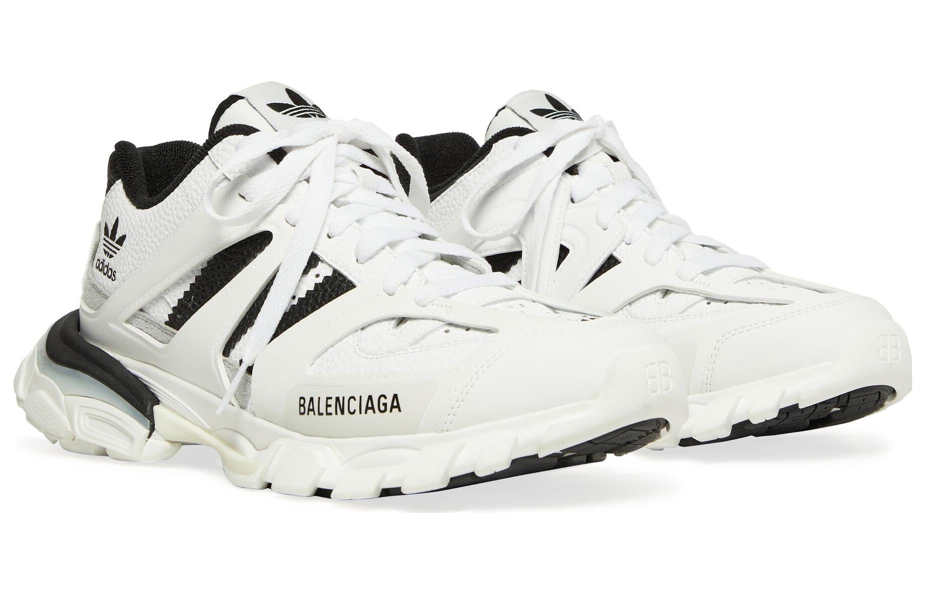 adidas Originals x Balenciaga Track Forum Low Shoes 'White Black' 741107W3CZ19010