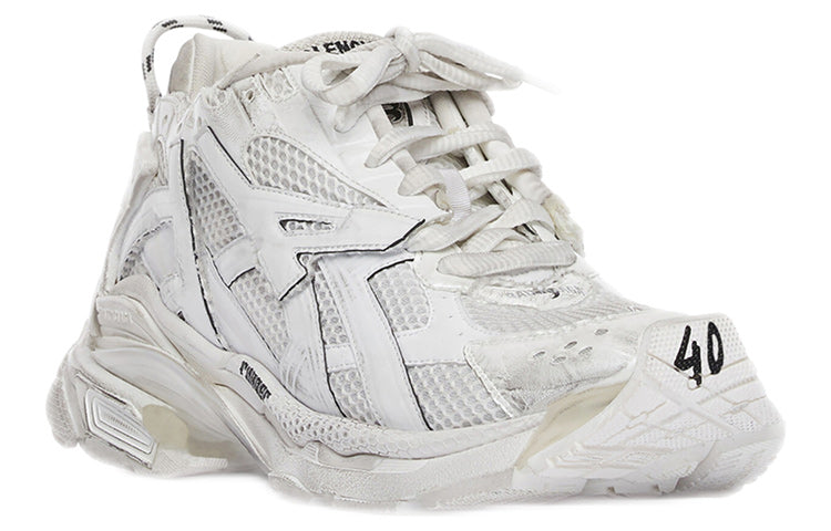 (WMNS) Balenciaga Runner Sneaker 'Worn-Out White' 677402W3RB19000