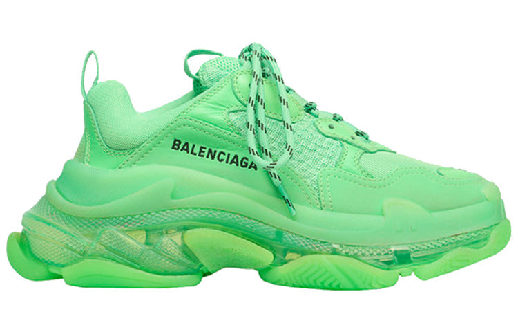 (WMNS) Balenciaga Triple S Clear Sole Trainer 'Neon Green' 544351W2CF13801