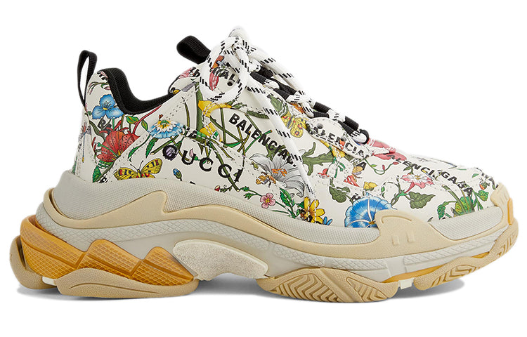 (WMNS) Gucci x Balenciaga The Hacker Project Triple S 'Flora Print' 677195-UL110-8461