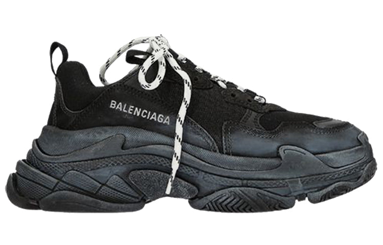 (WMNS) Balenciaga Triple S 'Black' 531388W09OM1000