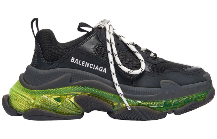 (WMNS) Balenciaga Triple S 'Black Yellow Fluo' 544351W09ON1047