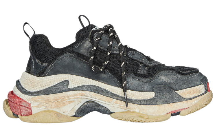 (WMNS) Balenciaga Triple S 'Black' 524037W3CS11061