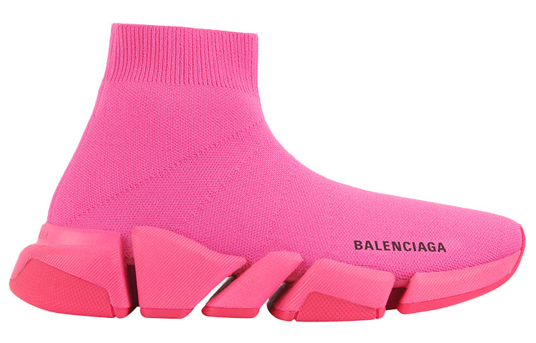 (WMNS) Balenciaga Speed 2 Trainer Knit 'Neon Pink' 617196W17265800