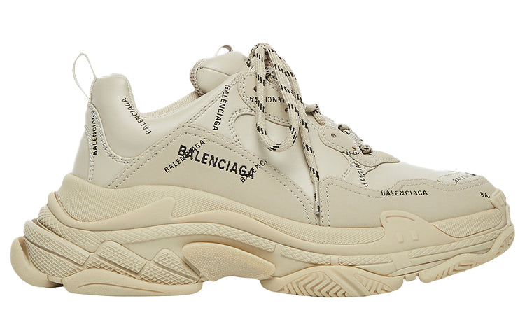 (WMNS) Balenciaga Triple S Sneaker 'All Over Logo - Beige' 524039W2FA19710