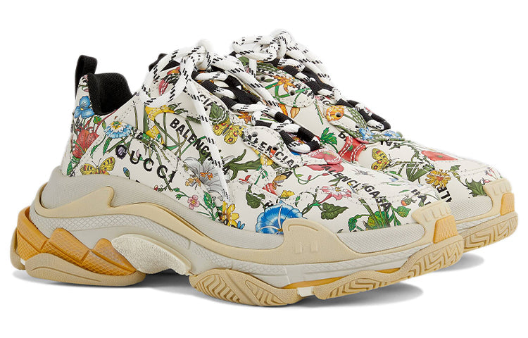 (WMNS) Gucci x Balenciaga The Hacker Project Triple S 'Flora Print' 677195-UL110-8461