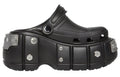 (WMNS) Balenciaga Hardcrocs Slide x Crocs 'Nero Silver' 687398W1S8N1081