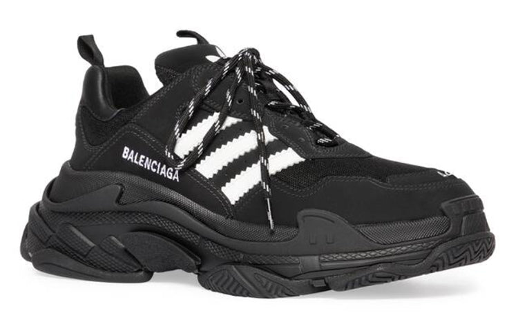 Adidas x Balenciaga Triple S Sneaker 'Black White' 712821W2ZB21090