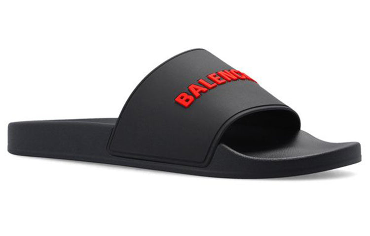 Balenciaga Pool Slides 'Black Red' 565826W1S801064