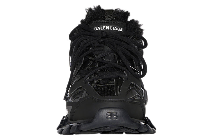 Balenciaga Track Sneaker 'Faux Fur Black' 668556W3CQ11000