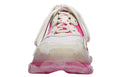 (WMNS) Balenciaga Triple S Clear Sole Trainer 'White Pink' 544351W09ON9025