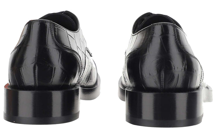 Balenciaga Herre Derby Flat Shoes 'Black' 590716WBBV41090