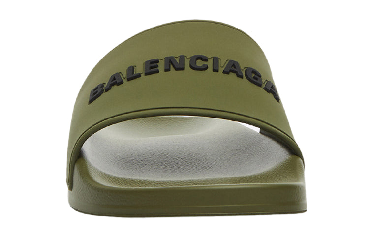 Balenciaga Pool Slides 'Green' 565826W1S803310