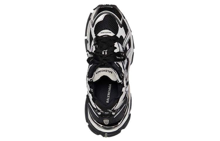 (WMNS) Balenciaga Runner 'White Black White' 677402W3RB29010