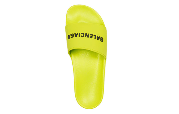 Balenciaga Pool Slides 'Lime' 565826W1S803501