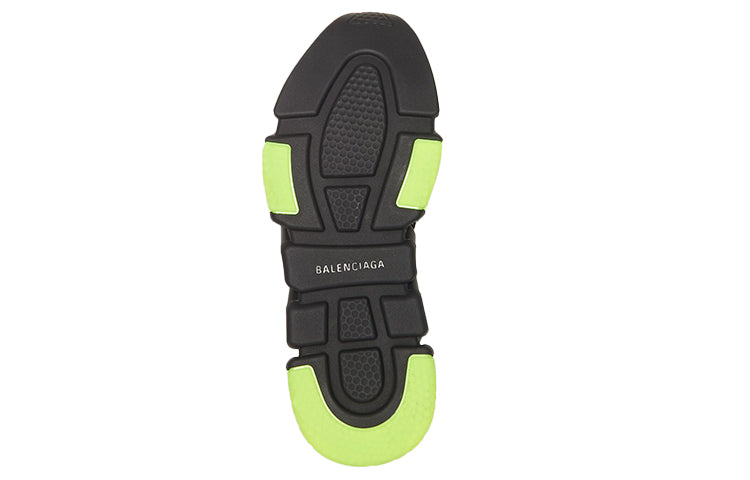 Balenciaga Speed Trainer 'Clear Sole - Black Yellow Fluo' 607544W05GJ1048