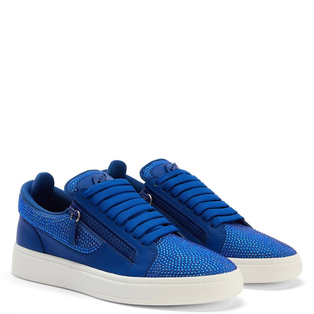 Giuseppe Zanotti Gz94 Suede-effect cornflower-blue RU30021004 #