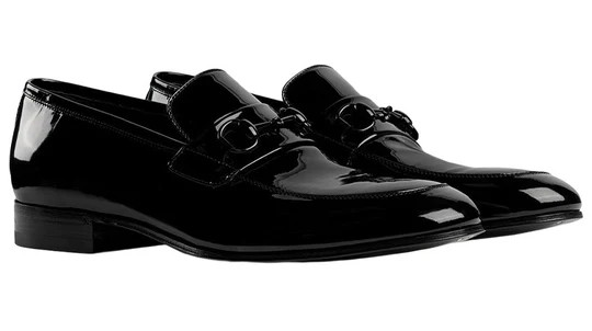 GUCCI LOAFER WITH HORSEBIT ' BLACK Patent Leather'