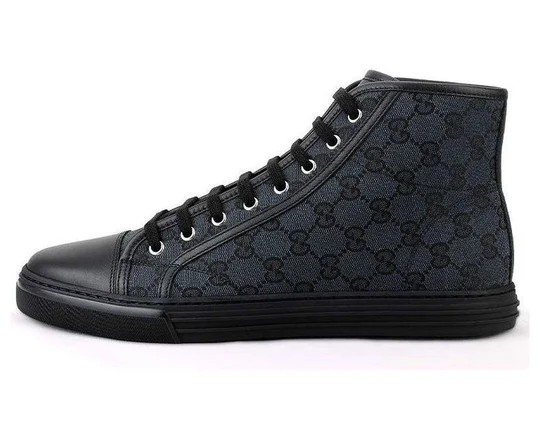 Gucci Monogram High top sneakers ' Black '