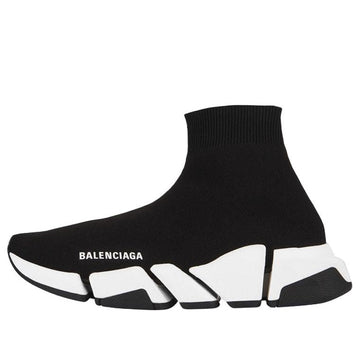 (WMNS) Balenciaga Speed 2 Trainer Knit 'Black White' 617196W17021015