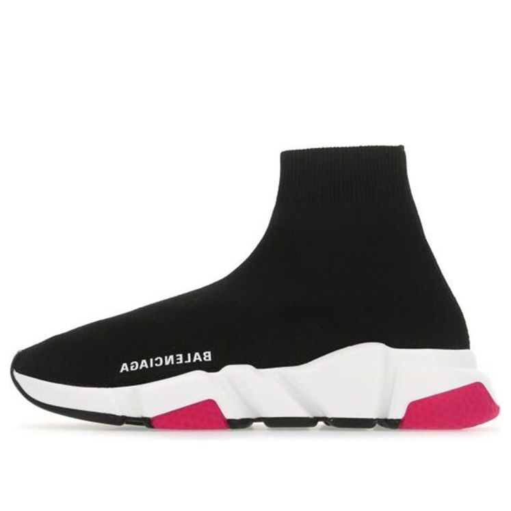 (WMNS) Balenciaga Speed Sneaker 'Black Magenta' 587280W2DB41959