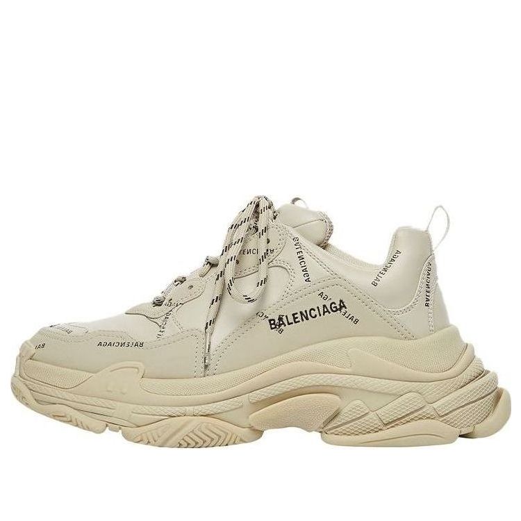 (WMNS) Balenciaga Triple S Sneaker 'All Over Logo - Beige' 524039W2FA19710