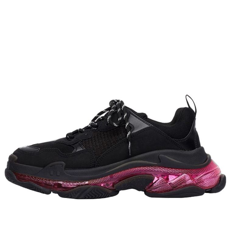 (WMNS) Balenciaga Triple S 'Clear Sole - Black Pink Neon' 544351W2FR11053