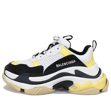 (WMNS) Balenciaga Triple S 'Black Yellow' 524039W09OM1023