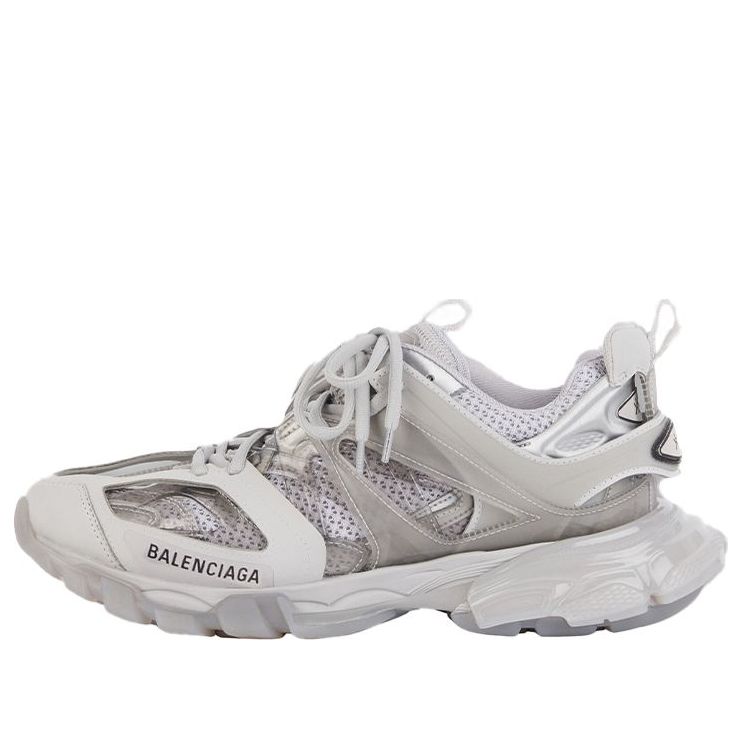 Balenciaga Track Clear Sole Daddy Shoes Grey/White 647742W3BM41200