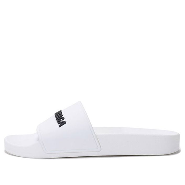 (WMNS) Balenciaga Pool Slides 'White Black' 565547W1S839034