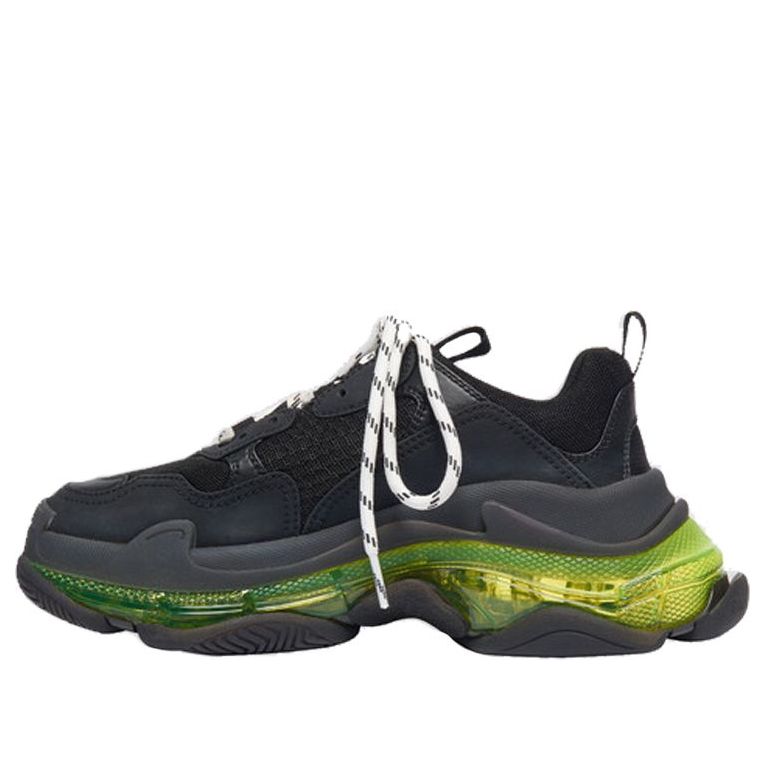 (WMNS) Balenciaga Triple S 'Black Yellow Fluo' 544351W09ON1047