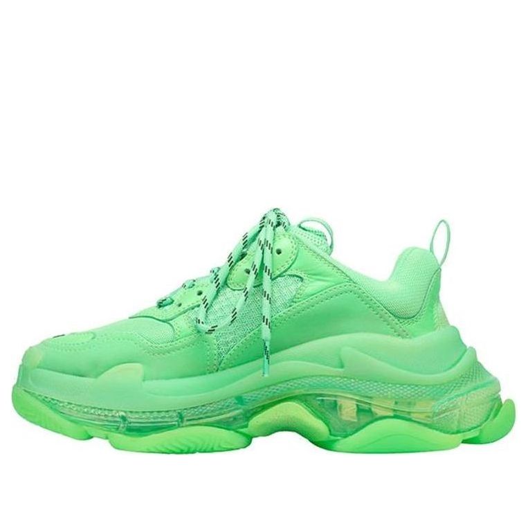 (WMNS) Balenciaga Triple S Clear Sole Trainer 'Neon Green' 544351W2CF13801