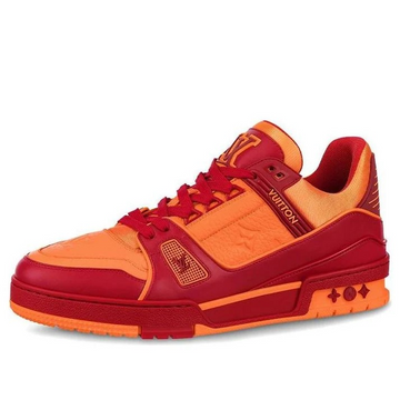 LOUIS VUITTON Trainers 'Orange Monogram with Red' 1A8WDZ #