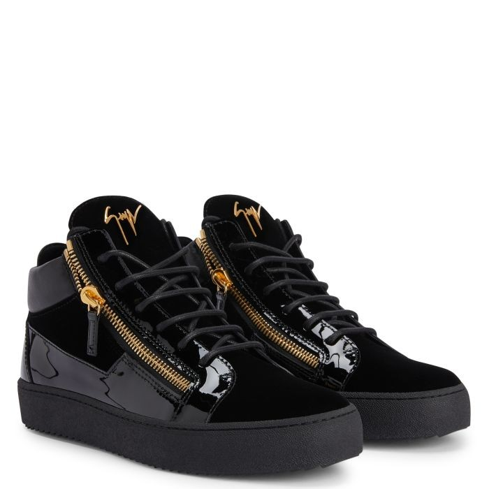 Giuseppe Zanotti Black velvet uppe Kriss RU00061005 #