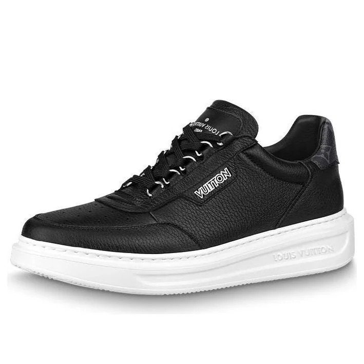 LOUIS VUITTON Beverly Hills Sneakers 'Black with White Logo' 1A8EZP #